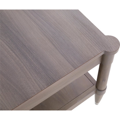 Freya Laminate Rectangular Cocktail Table by Fairfield Chair in tan and light oak. Made from high pressure laminate in a unique style.