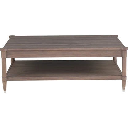 Freya Laminate Rectangular Cocktail Table by Fairfield Chair in tan and light oak. Made from high pressure laminate in a unique style.