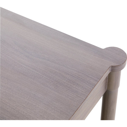 Freya Laminate Square End Table by Fairfield Chair in tan and light oak. Made from high pressure laminate in a unique style.