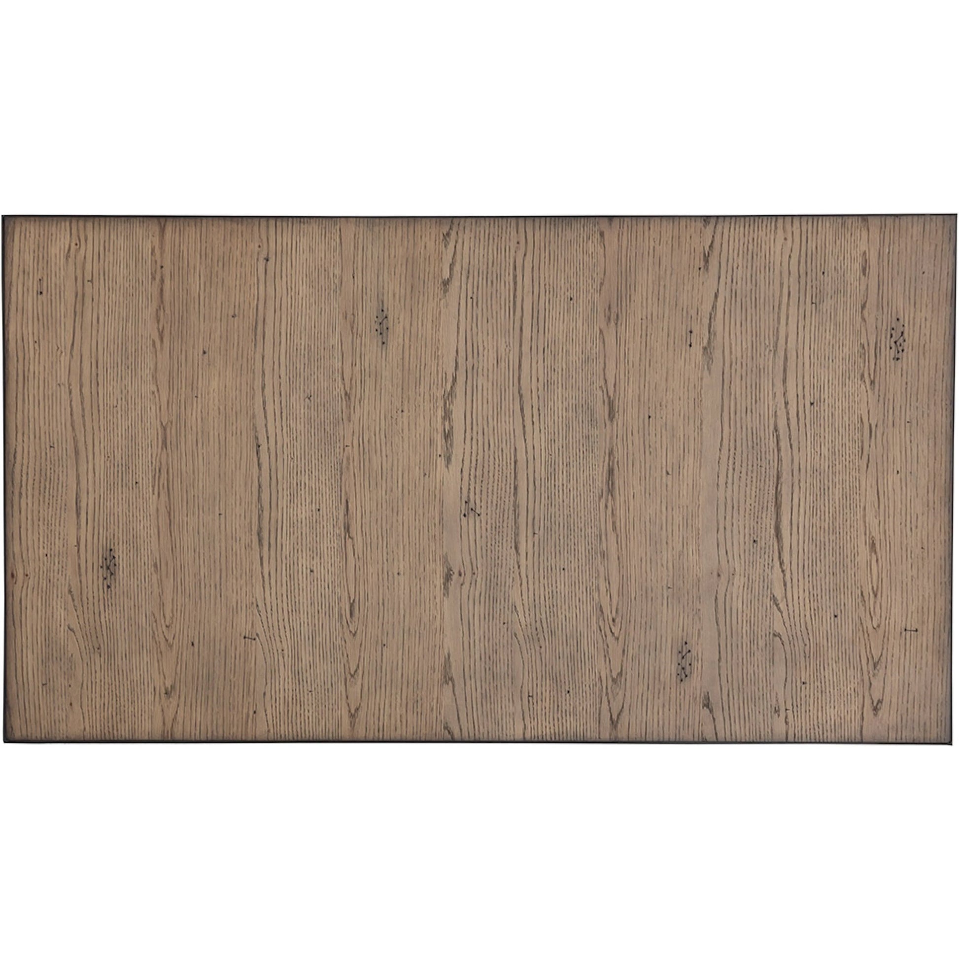 Arcadian Rectangular Cocktail Table by Fairfield Chair in brown and burnished oak. Made from white oak solids, veneers, metal in a unique style.