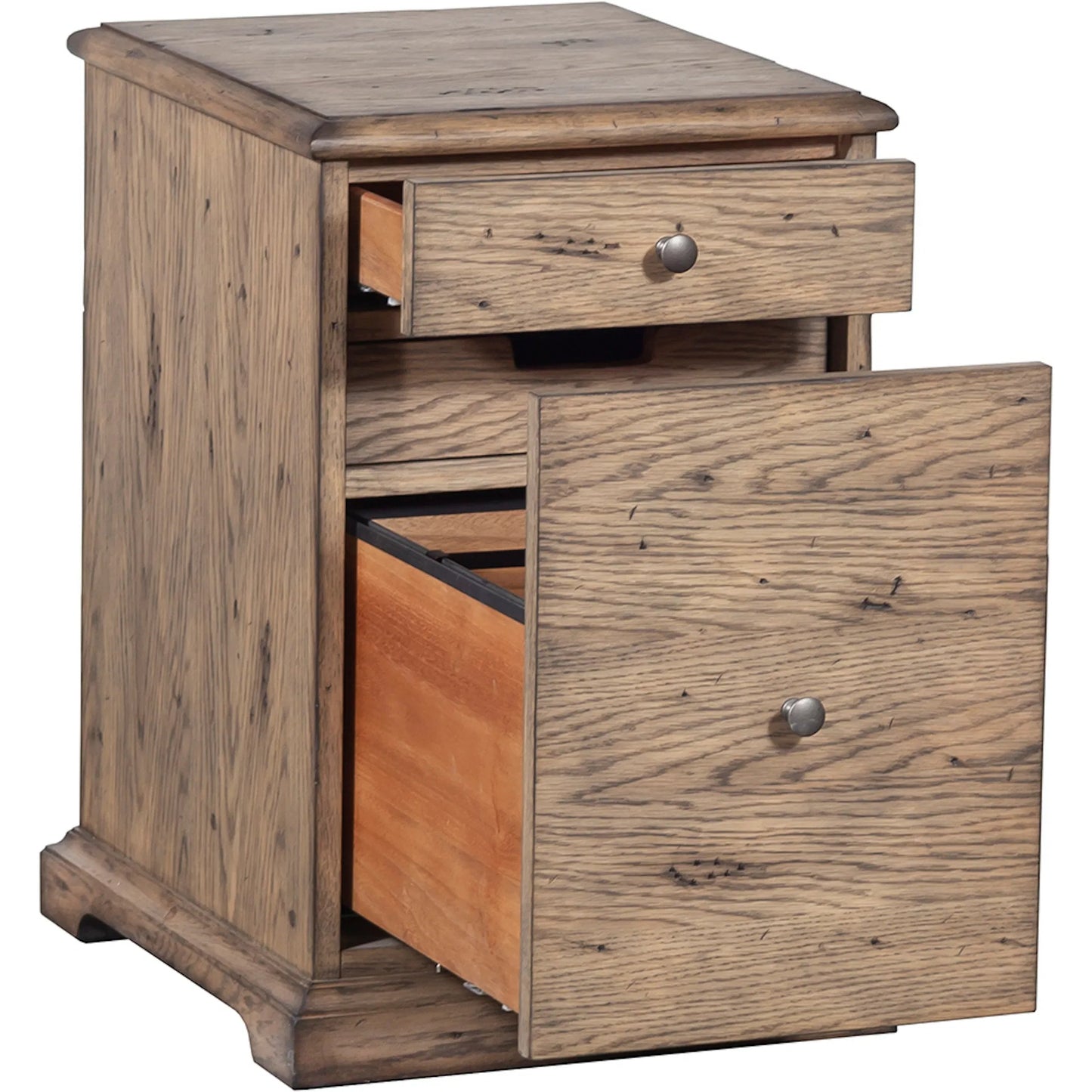 003 SI-2635830 | Additional Silo | Arcadian Mobile File Cabinet by Fairfield Chair in brown and burnished oak. Made from white oak solids, veneers in a unique style.