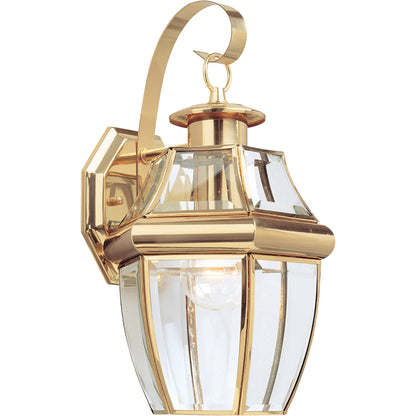 Lancaster One Light Outdoor Wall Lantern by Visual Comfort & Co.. Made from brass in a cottage & farmhouse style.