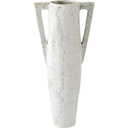 Diaphony Vase by Global Views. Made from ceramic-raku in a modern style.