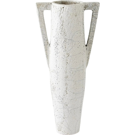 Diaphony Vase by Global Views. Made from ceramic-raku in a modern style.