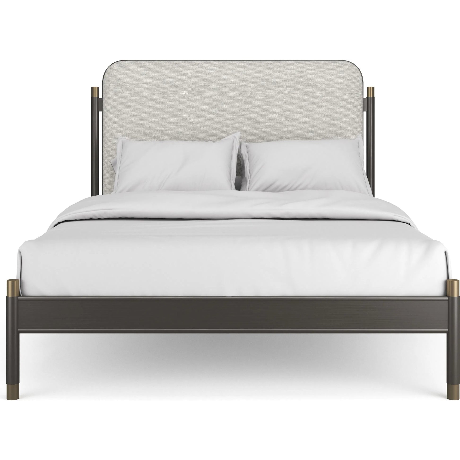 Campaign Bed by Caracole in bronze, champagne gold. Made from unique in a modern style.