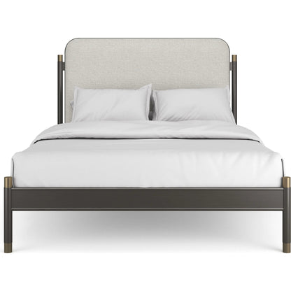 Campaign Bed by Caracole in bronze, champagne gold. Made from unique in a modern style.