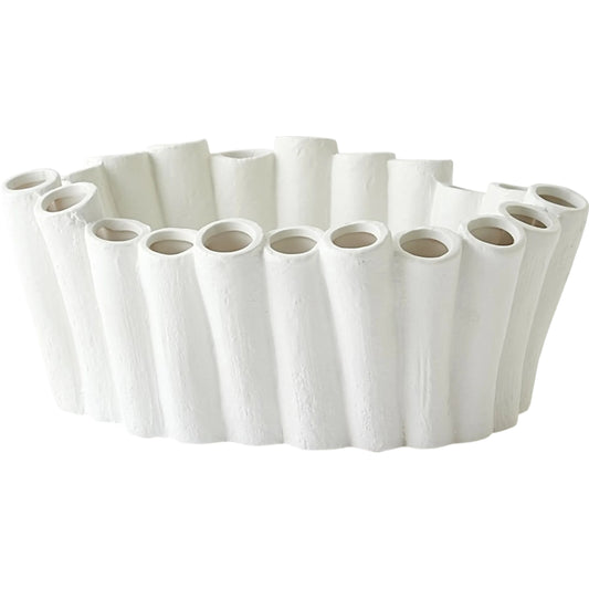Stix Bowl by Global Views in matte white. Made from unique in a modern style.