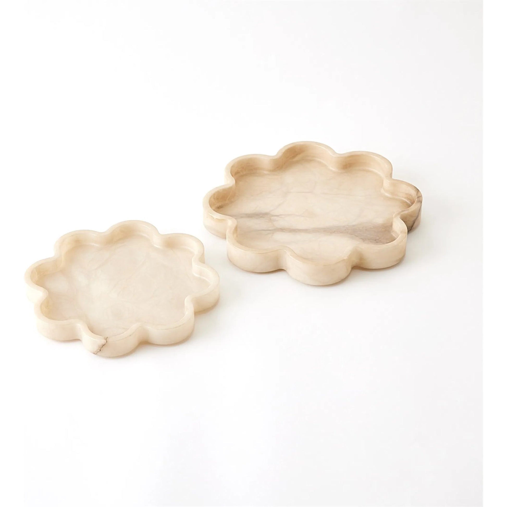 Cumulus Alabaster Tray by Global Views in ivory. Made from unique in a unique style.