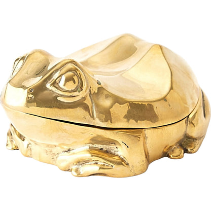 Solid Brass Frog Box by Global Views. Made from cast brass in a modern style.