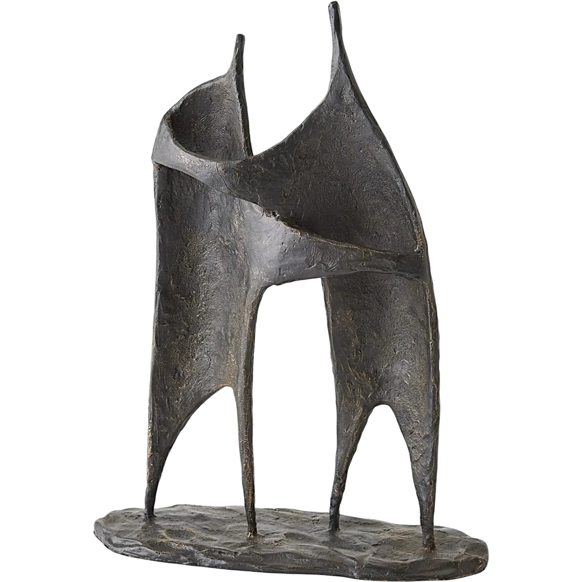 Buddies Sculpture by Global Views. Made from cast iron in a modern style.
