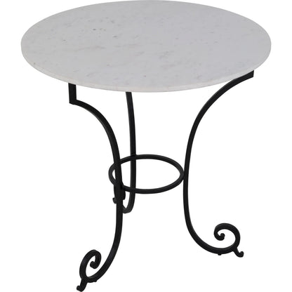 Vienna Counter Height Table by Fairfield Chair in stone and white marble. Made from metal, marble in a cottage & farmhouse style.