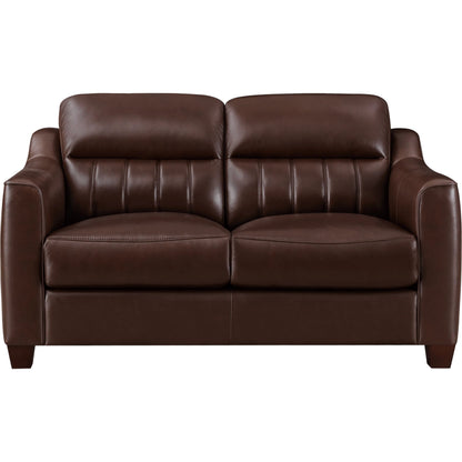 Uptown 2-Seat Leather Sofa by Hydeline. Made from leather, pu leather, solid hardwood kiln dried in a unique style.