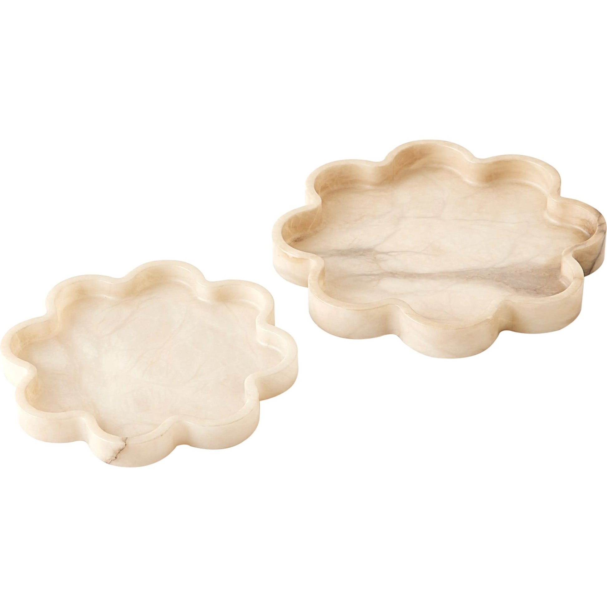 Cumulus Alabaster Tray by Global Views in ivory. Made from unique in a unique style.