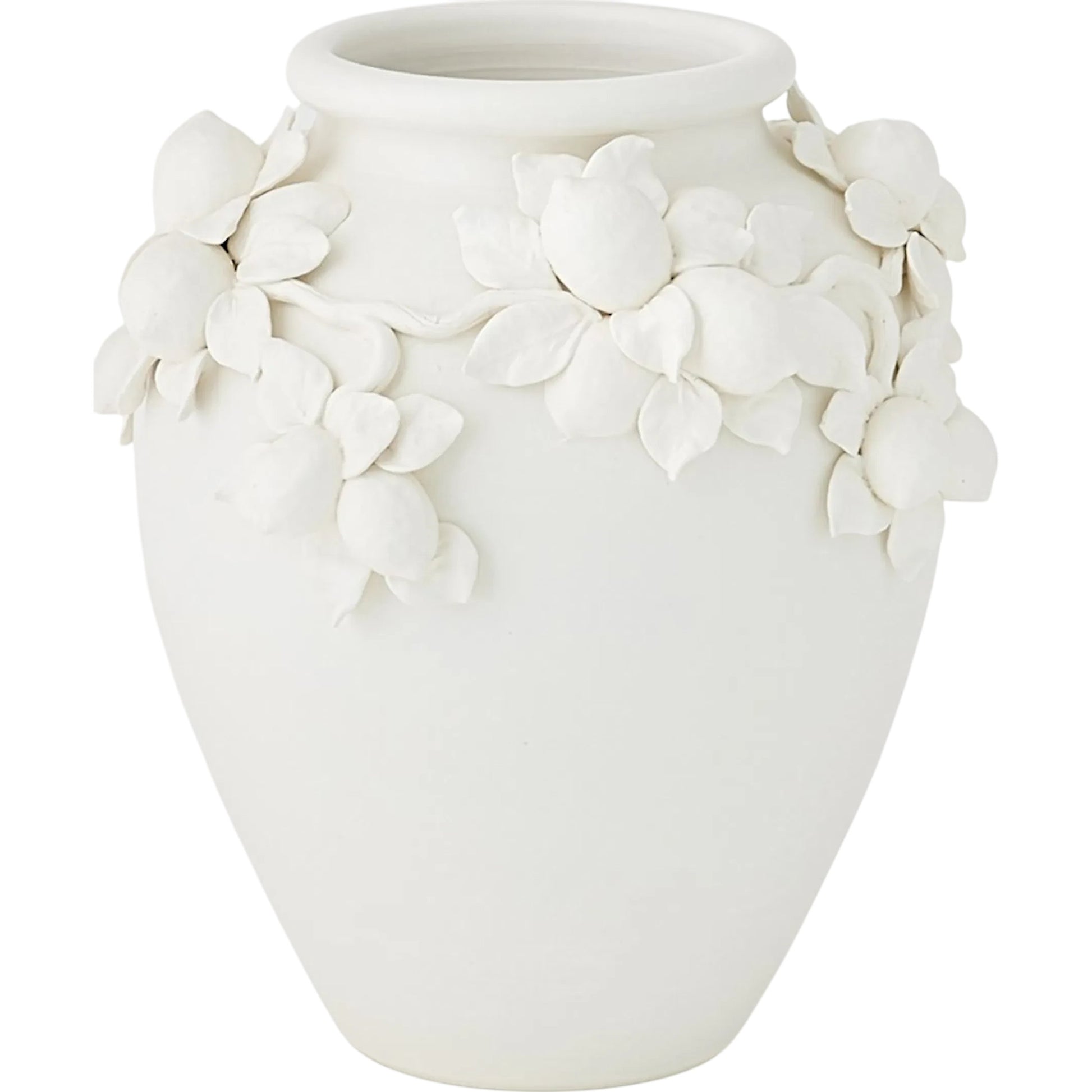 Villa Limone Urn by Global Views. Made from clay in a rustic style.
