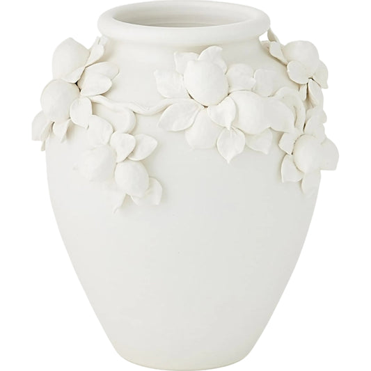 Villa Limone Urn by Global Views in white. Made from unique in a unique style.