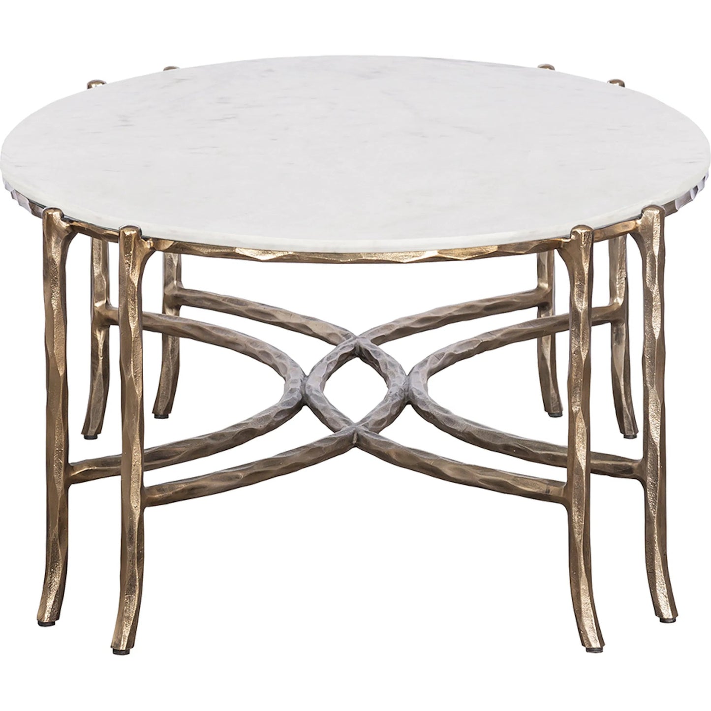 002 SI-2635847 | Additional Silo | Monier Cocktail Table by Fairfield Chair in antique gold and antique gold. Made from faux, bois metal, calcutta stone in a unique style.