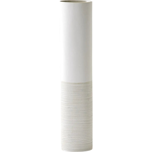 Dash Vase by Global Views in grey. Made from porcelain in a modern style.