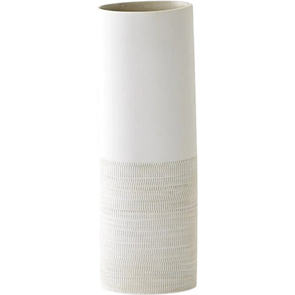 Dash Vase by Global Views in grey. Made from porcelain in a modern style.