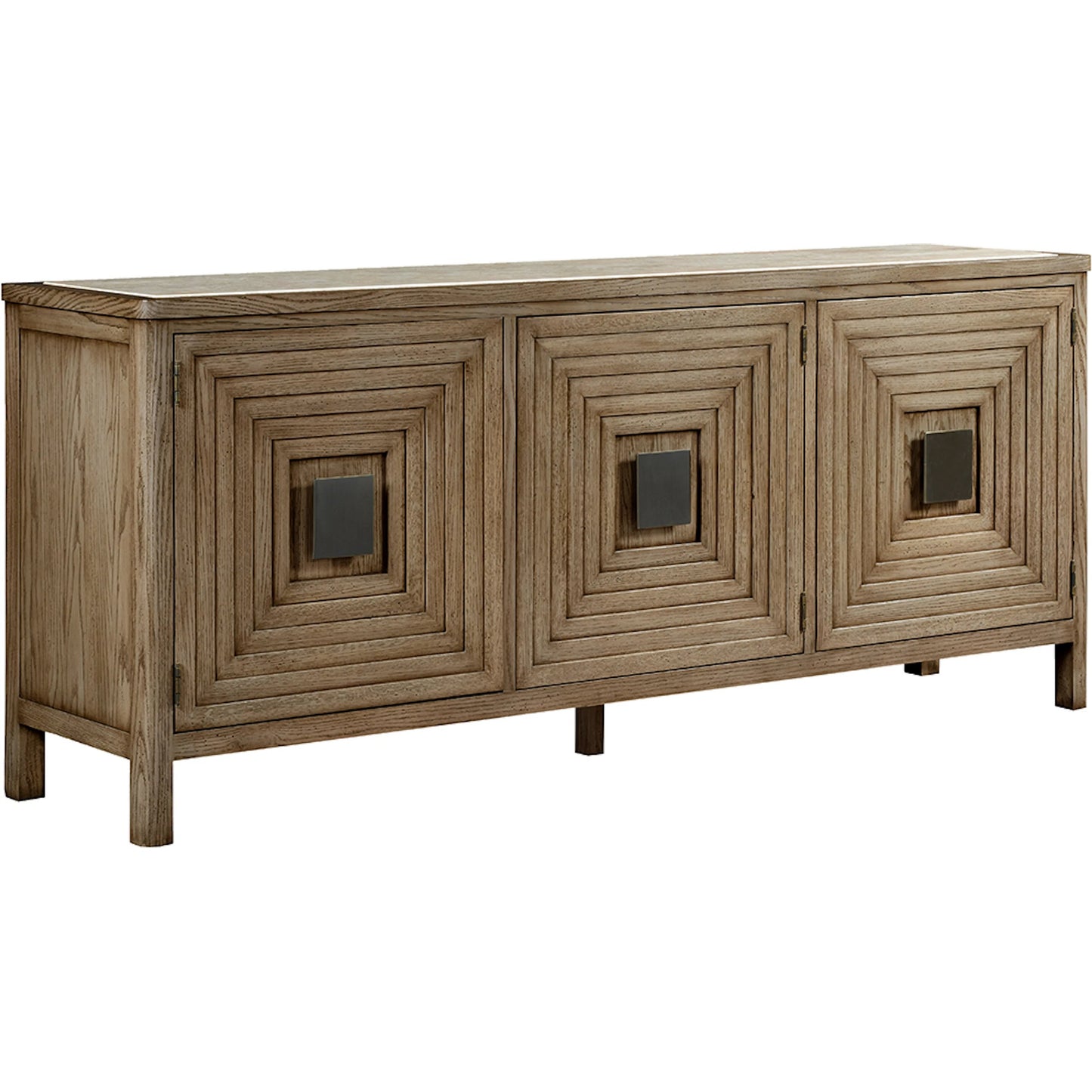 000 SI-2635851 | Primary Silo | Cheneais Credenza by Fairfield Chair in brown and french oak. Made from select red oak solids, veneers in a unique style.
