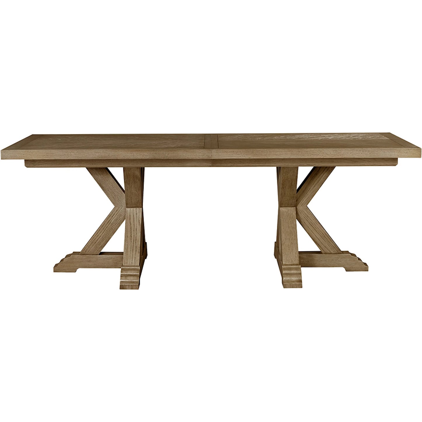 001 SI-2635854 | Additional Silo | Cheneais Dining Table by Fairfield Chair in brown and french oak. Made from select red oak solids, veneers in a unique style.