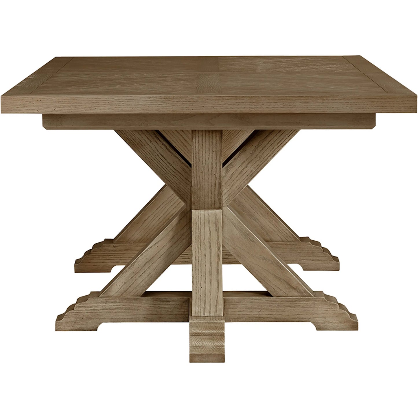 002 SI-2635854 | Additional Silo | Cheneais Dining Table by Fairfield Chair in brown and french oak. Made from select red oak solids, veneers in a unique style.