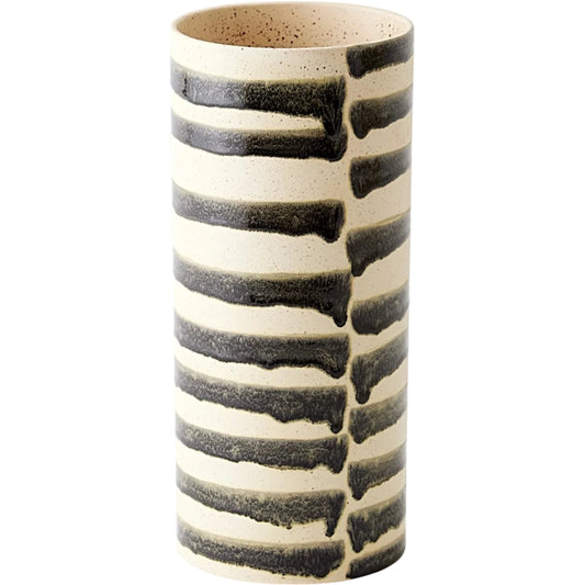 Jail Break Cylindrical Vase by Global Views in natural. Made from earthenware in a transitional style.