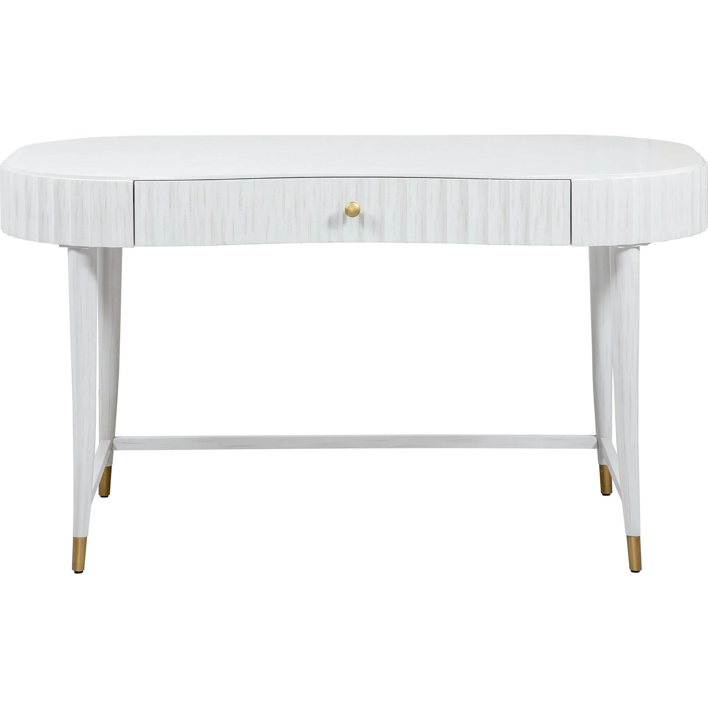 002 SI-2635879 | Additional Silo | East Camden Vanity Desk by Fairfield Chair in white and pearl. Made from metal, poplar solids, veneers in a unique style.