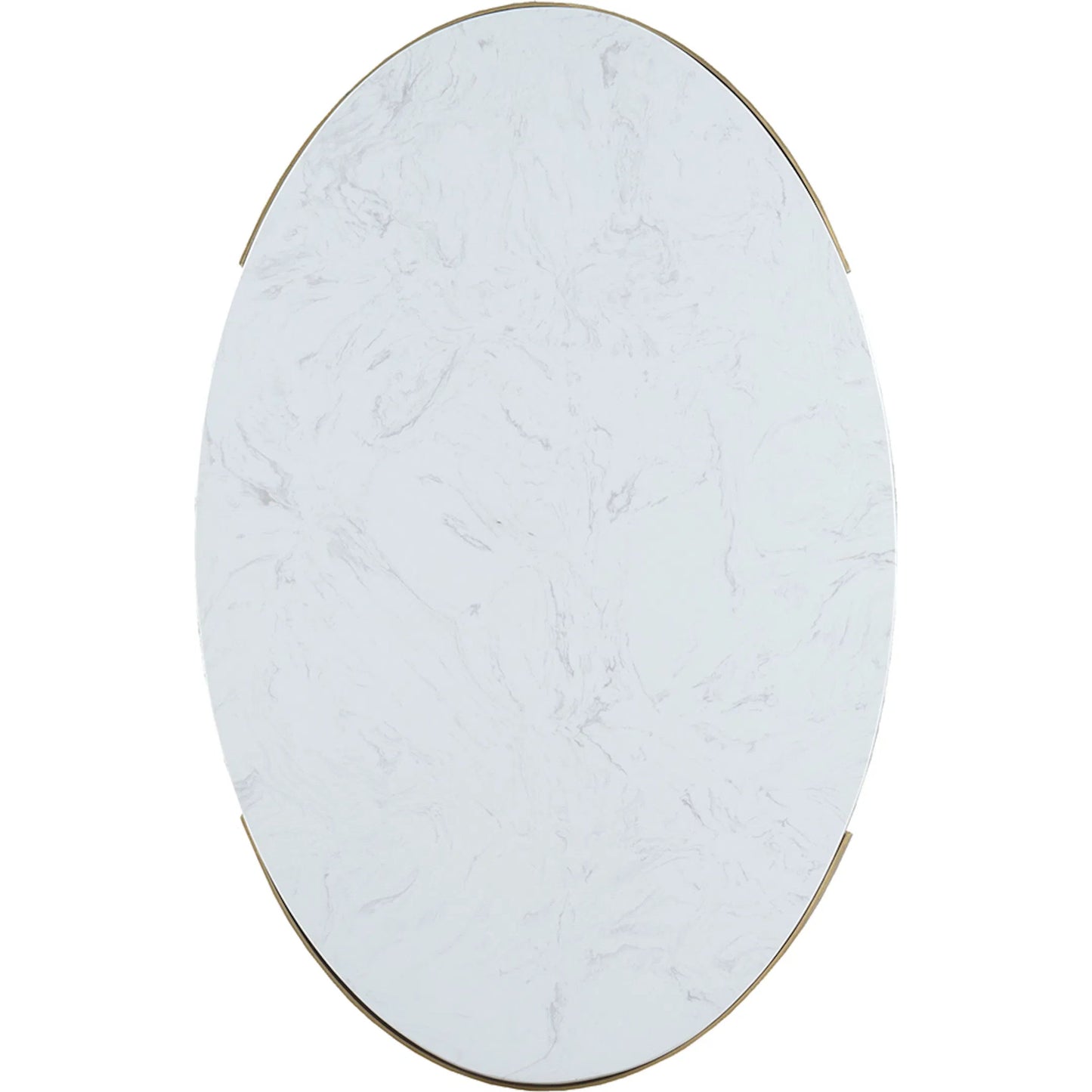 002 SI-2635881 | Additional Silo | East Camden Oval End Table by Fairfield Chair in white and pearl. Made from metal, italian marble in a unique style.
