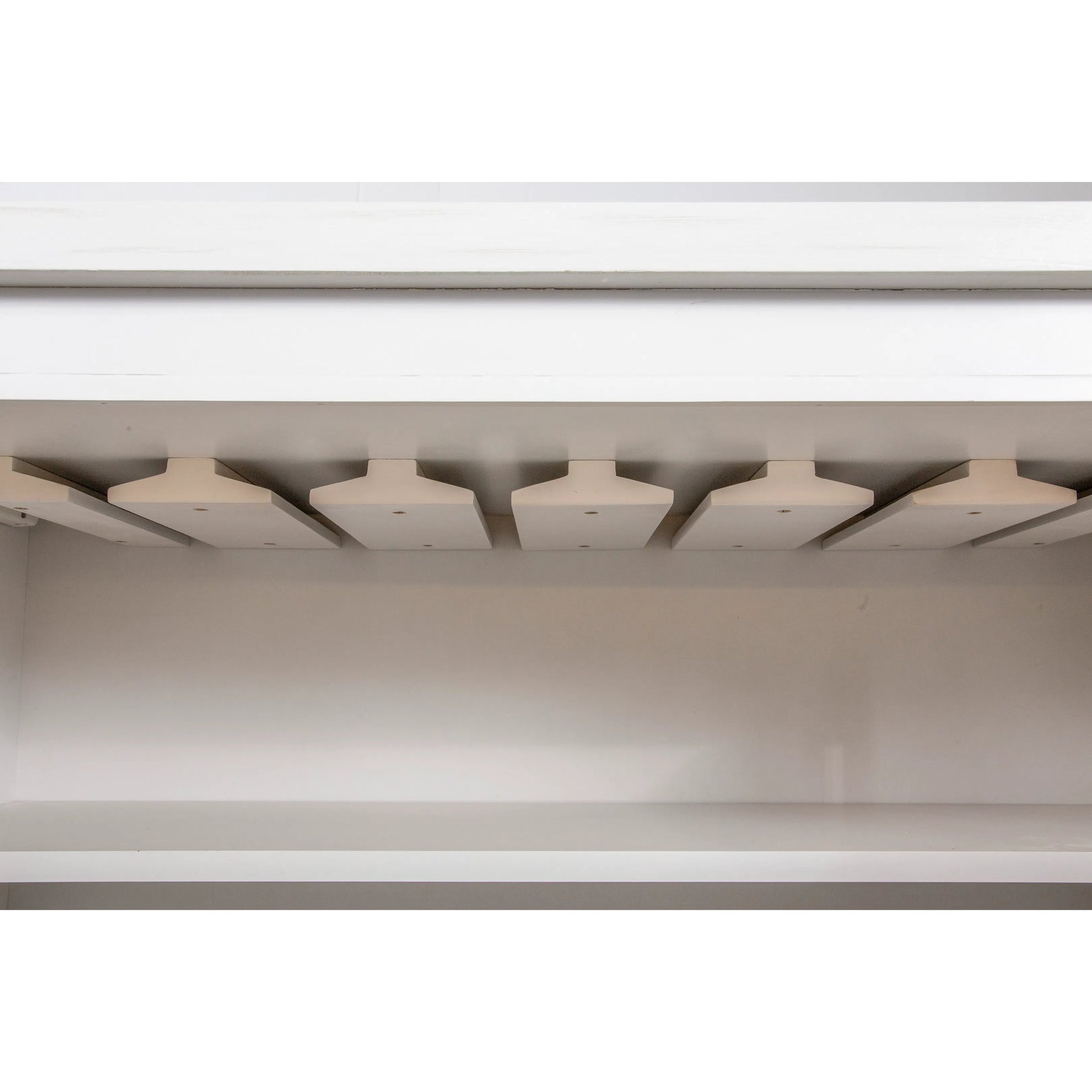 East Camden Bar Cabinet by Fairfield Chair in white and pearl. Made from poplar solids, veneers in a unique style.