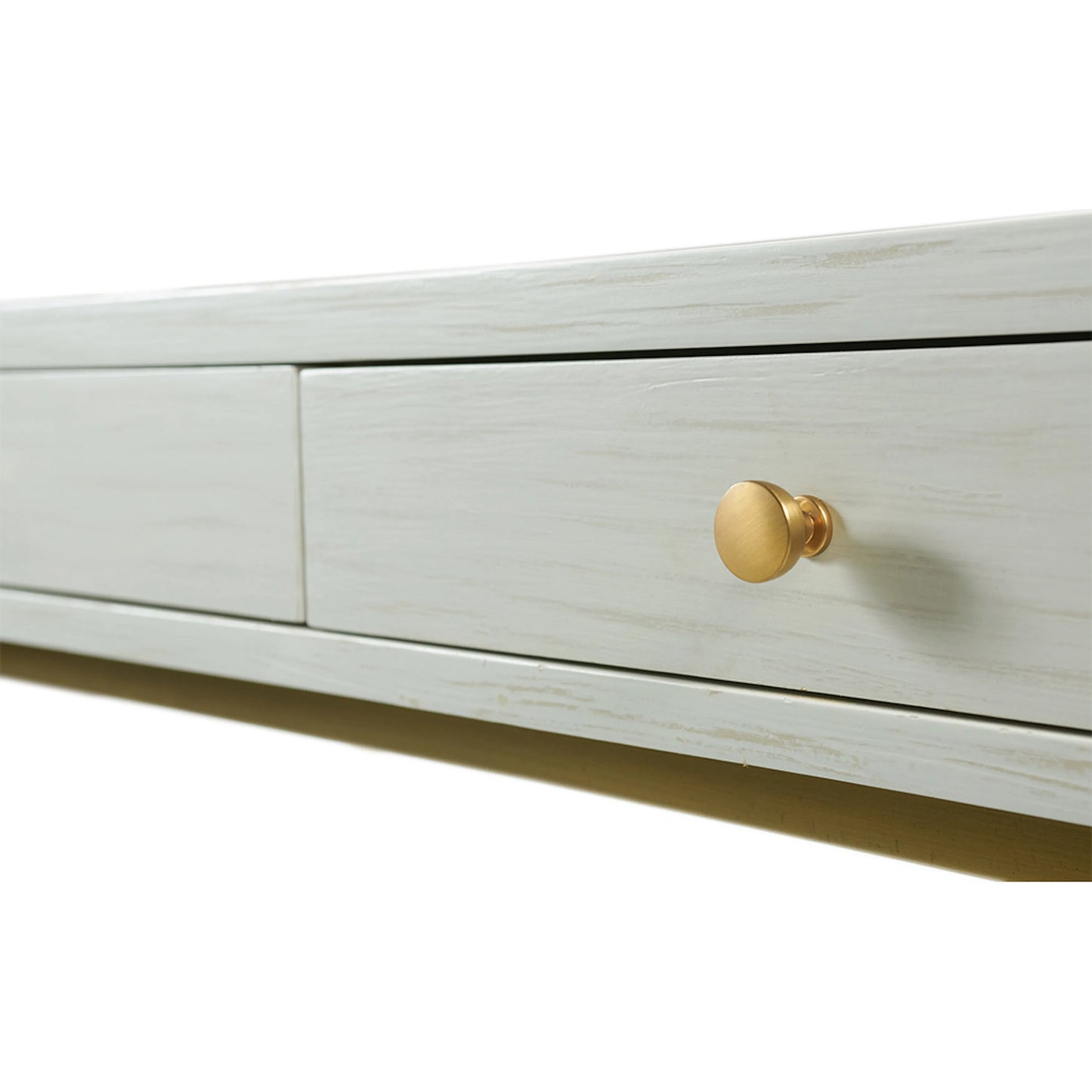 005 SI-2635883 | Closeup | East Camden Writing Desk by Fairfield Chair in white and pearl. Made from poplar solids, veneers in a unique style.