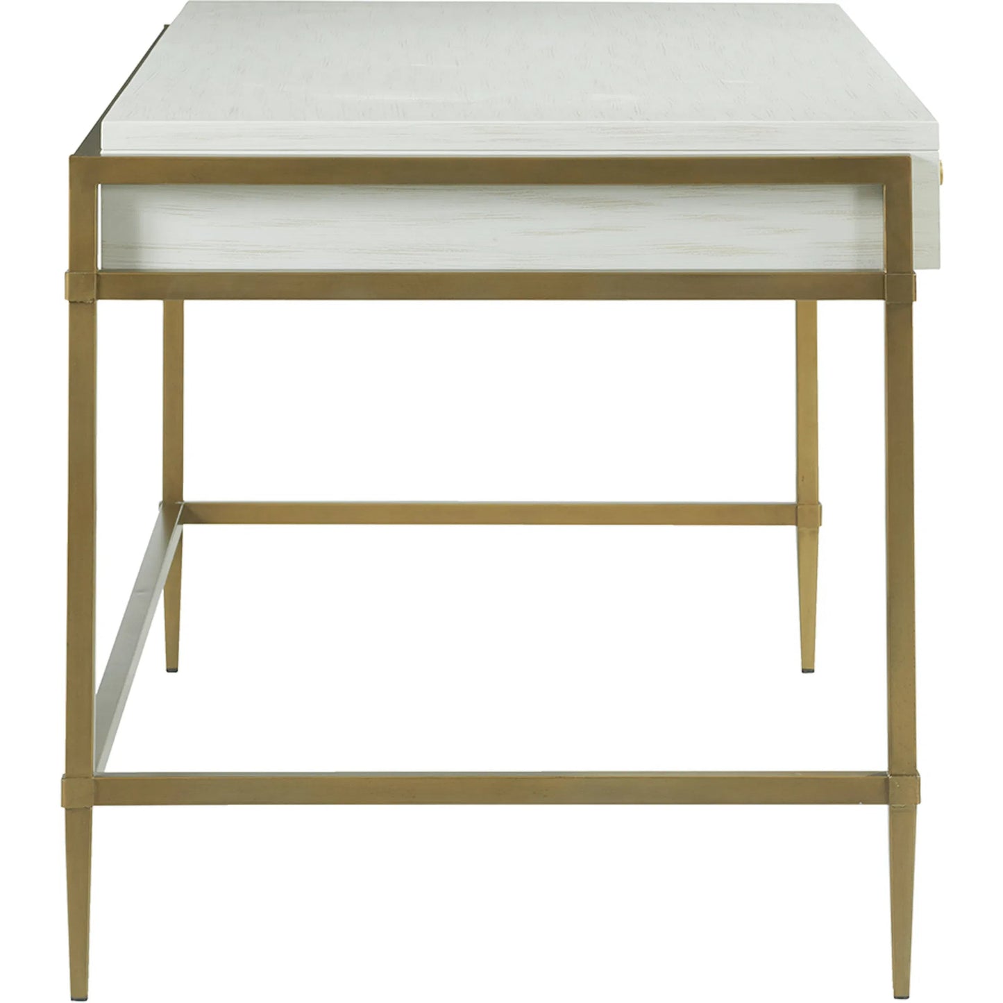 003 SI-2635883 | Additional Silo | East Camden Writing Desk by Fairfield Chair in white and pearl. Made from poplar solids, veneers in a unique style.