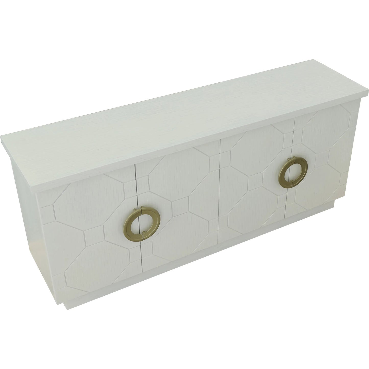005 SI-2635884 | Additional Silo | East Camden Credenza by Fairfield Chair in white and pearl. Made from walnut solids, veneers in a unique style.