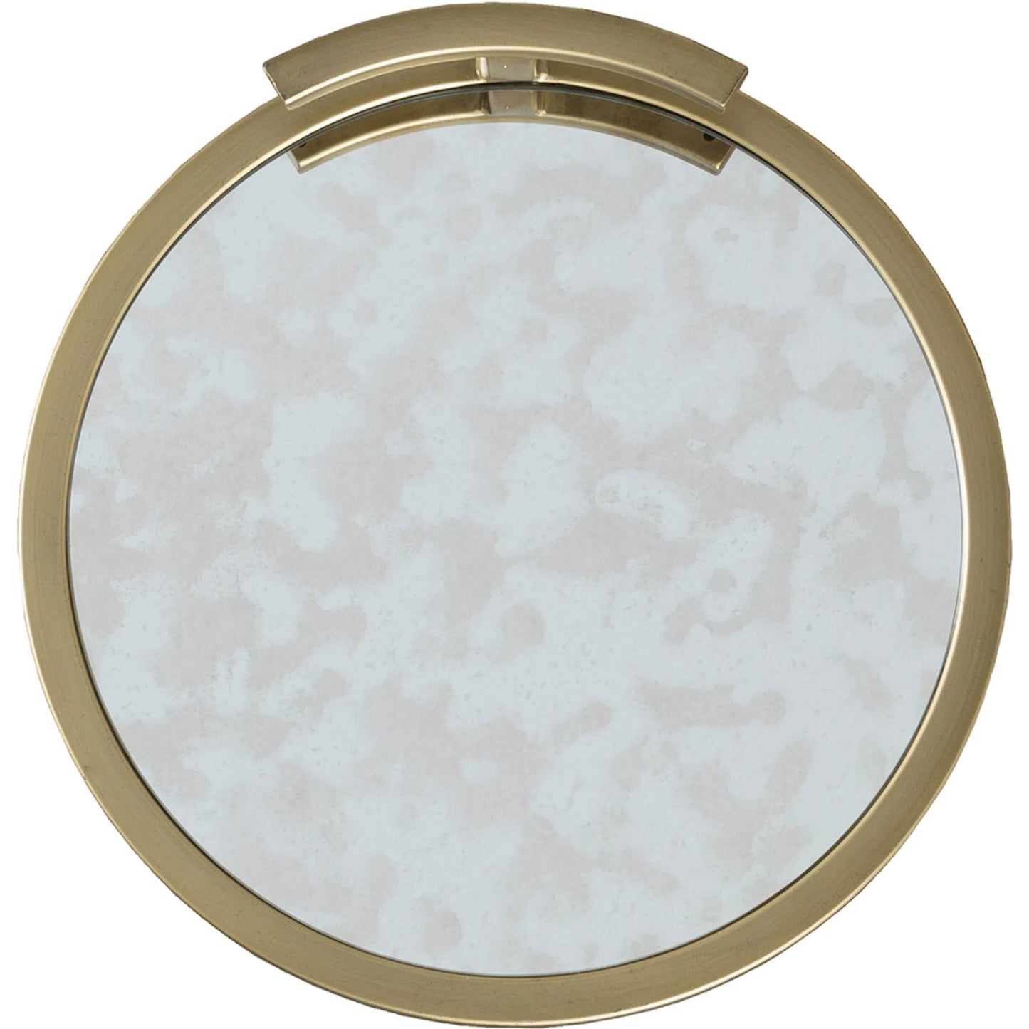 001 SI-2635885 | Additional Silo | East Camden Round Drink Table by Fairfield Chair in antique brass and pearl. Made from metal, glass in a unique style.