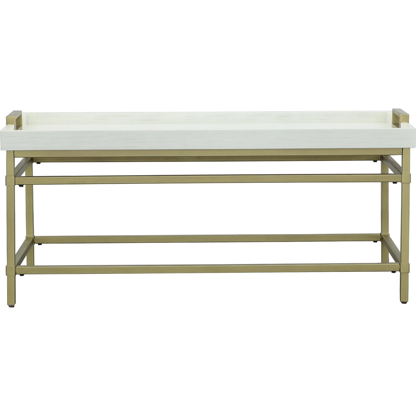 001 SI-2635886 | Additional Silo | East Camden Rectangular Cocktail Table by Fairfield Chair in white and pearl. Made from metal, poplar solids, veneers in a unique style.