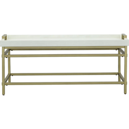East Camden Rectangular Cocktail Table by Fairfield Chair in white and pearl. Made from metal, poplar solids, veneers in a unique style.