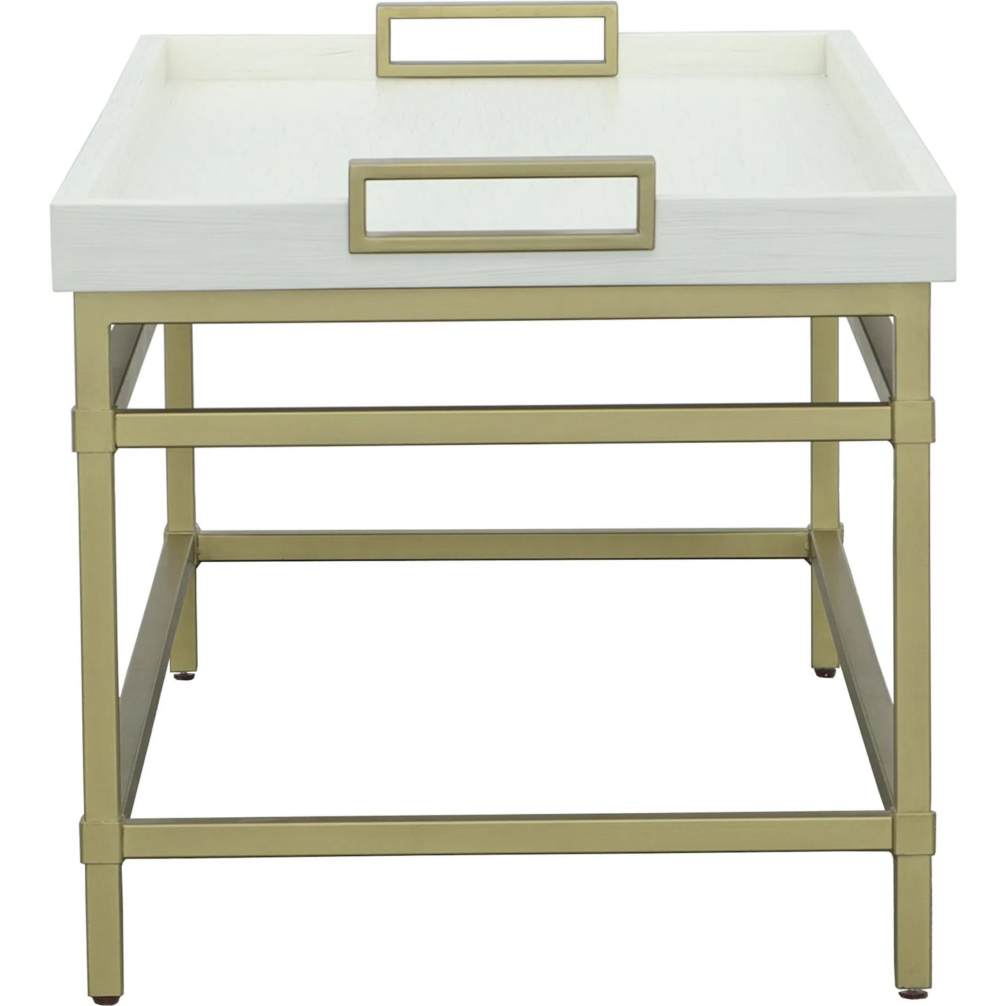 002 SI-2635886 | Additional Silo | East Camden Rectangular Cocktail Table by Fairfield Chair in white and pearl. Made from metal, poplar solids, veneers in a unique style.