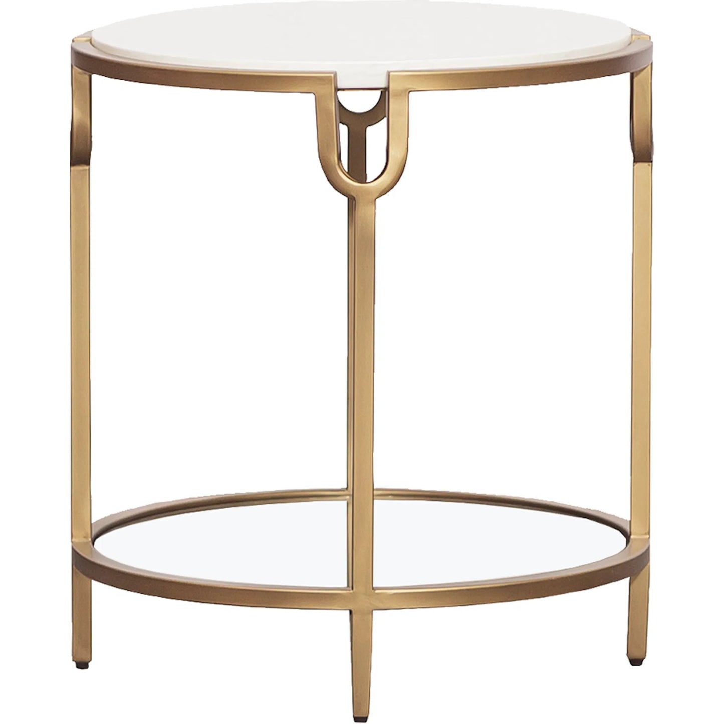 003 SI-2635887 | Additional Silo | East Camden Lamp Table by Fairfield Chair in stone and pearl. Made from metal, carrara marble, glass in a unique style.