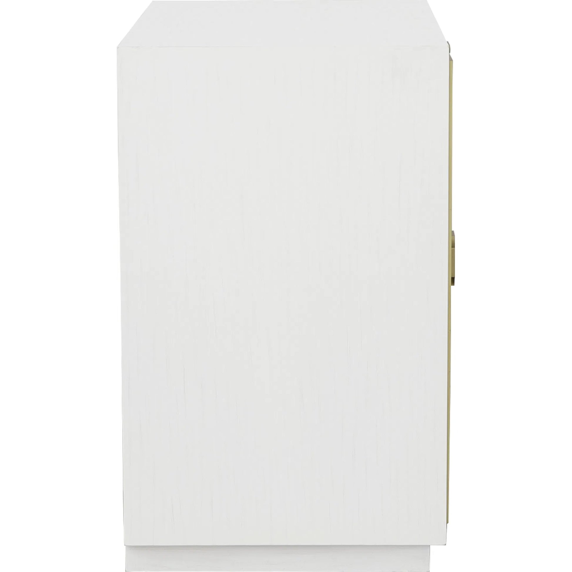 East Camden Nightstand by Fairfield Chair in white and pearl. Made from metal accents, poplar solids, veneers in a unique style.
