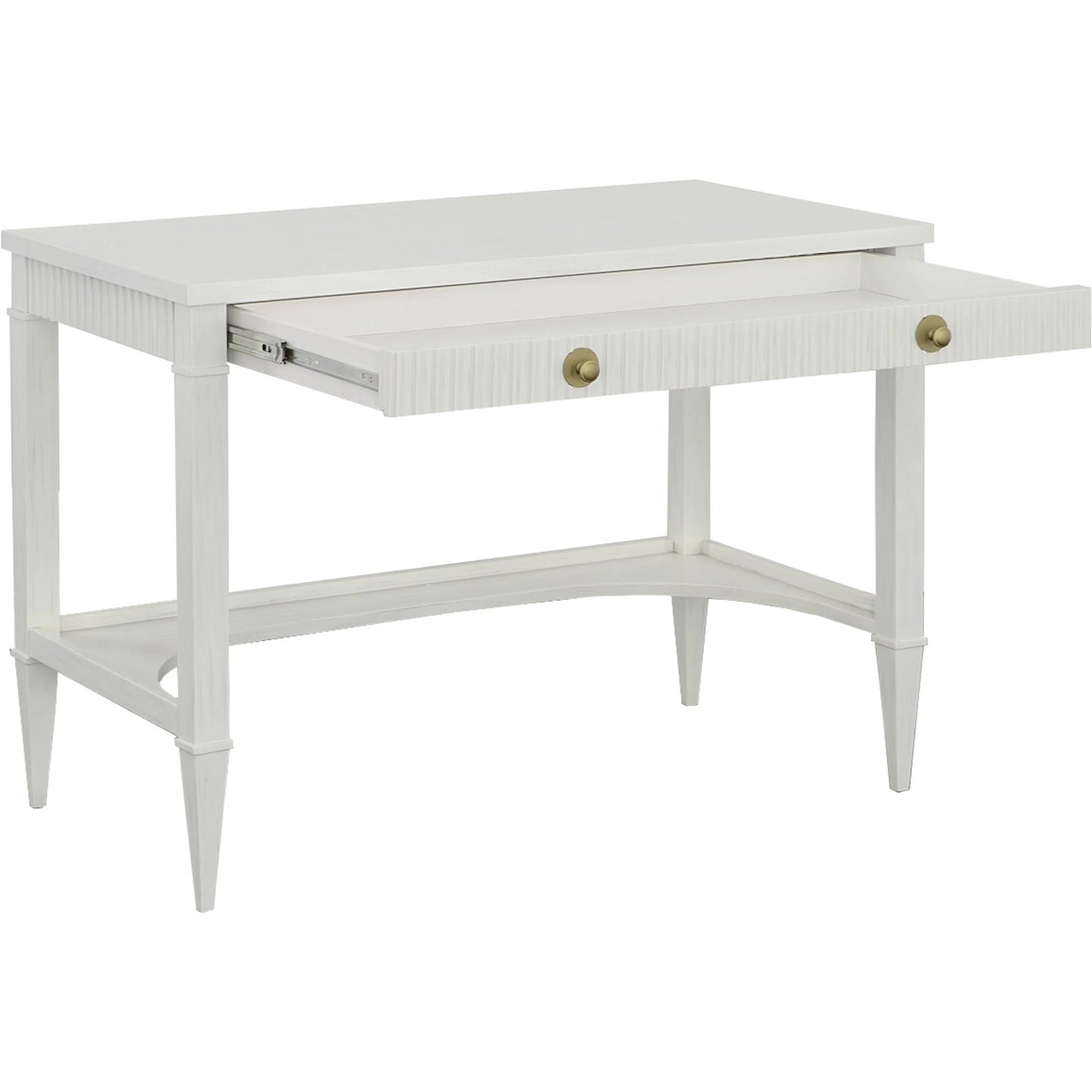 001 SI-2635891 | Additional Silo | East Camden Desk by Fairfield Chair in white and pearl. Made from metal accents, poplar solids, veneers in a unique style.