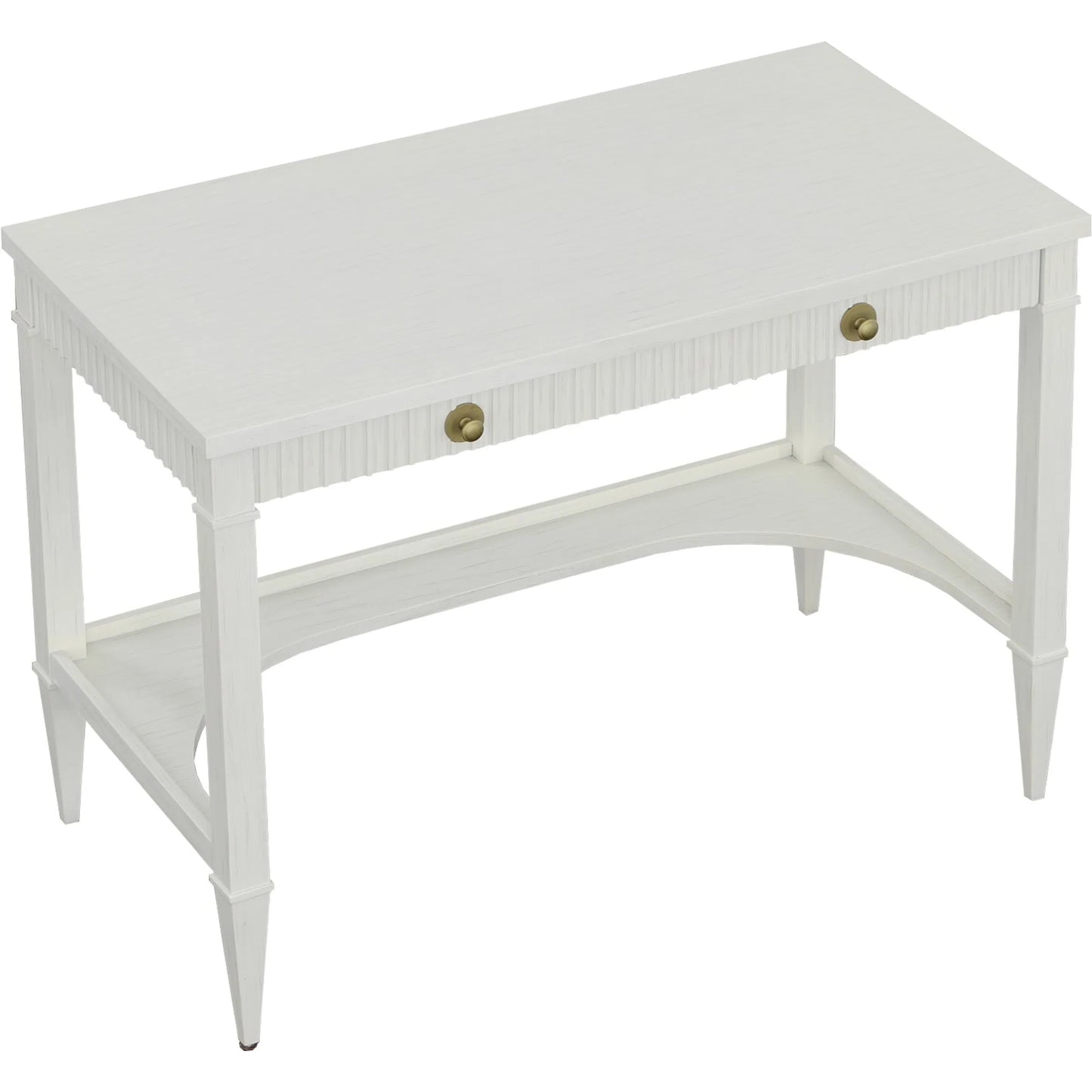 006 SI-2635891 | Additional Silo | East Camden Desk by Fairfield Chair in white and pearl. Made from metal accents, poplar solids, veneers in a unique style.
