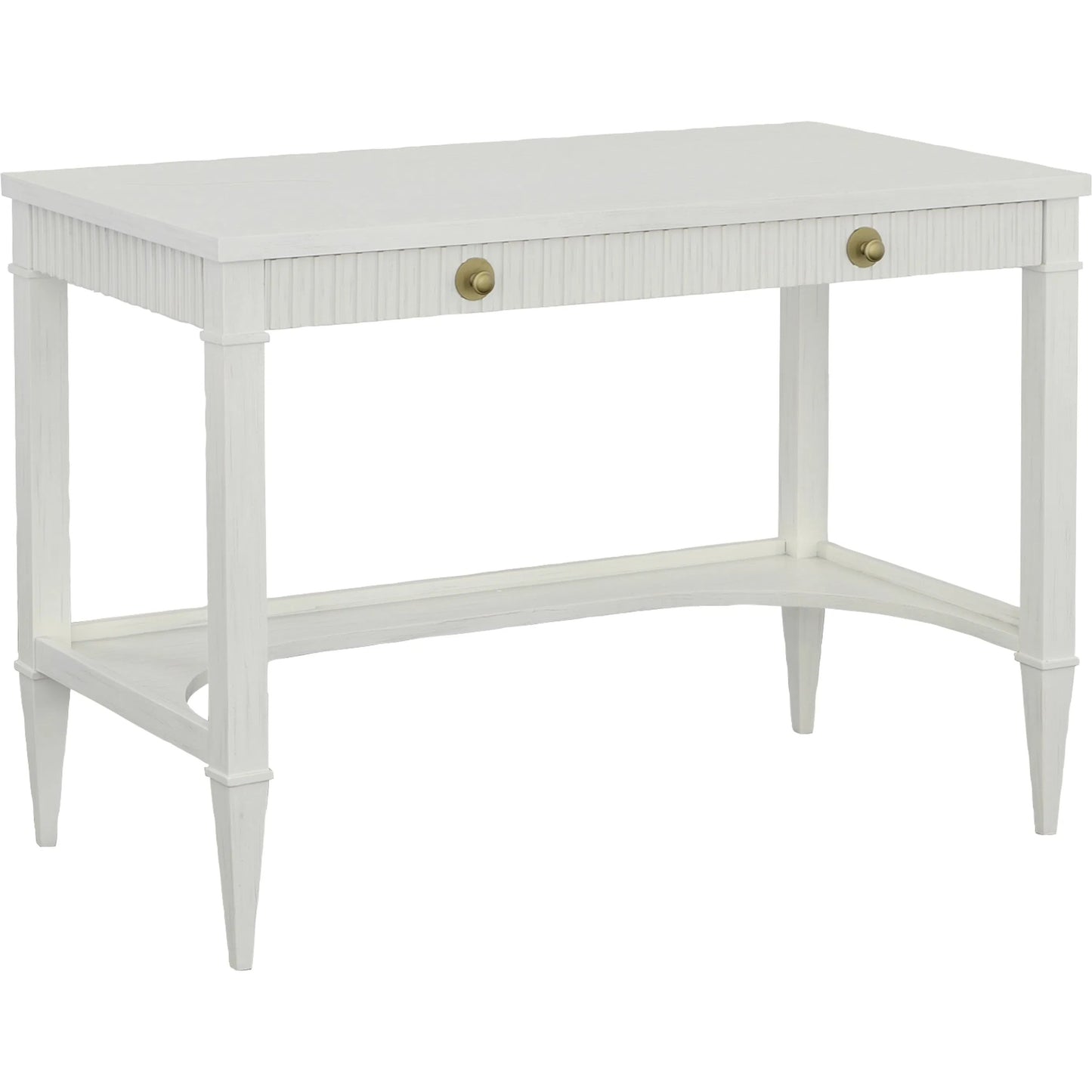 000 SI-2635891 | Primary Silo | East Camden Desk by Fairfield Chair in white and pearl. Made from metal accents, poplar solids, veneers in a unique style.