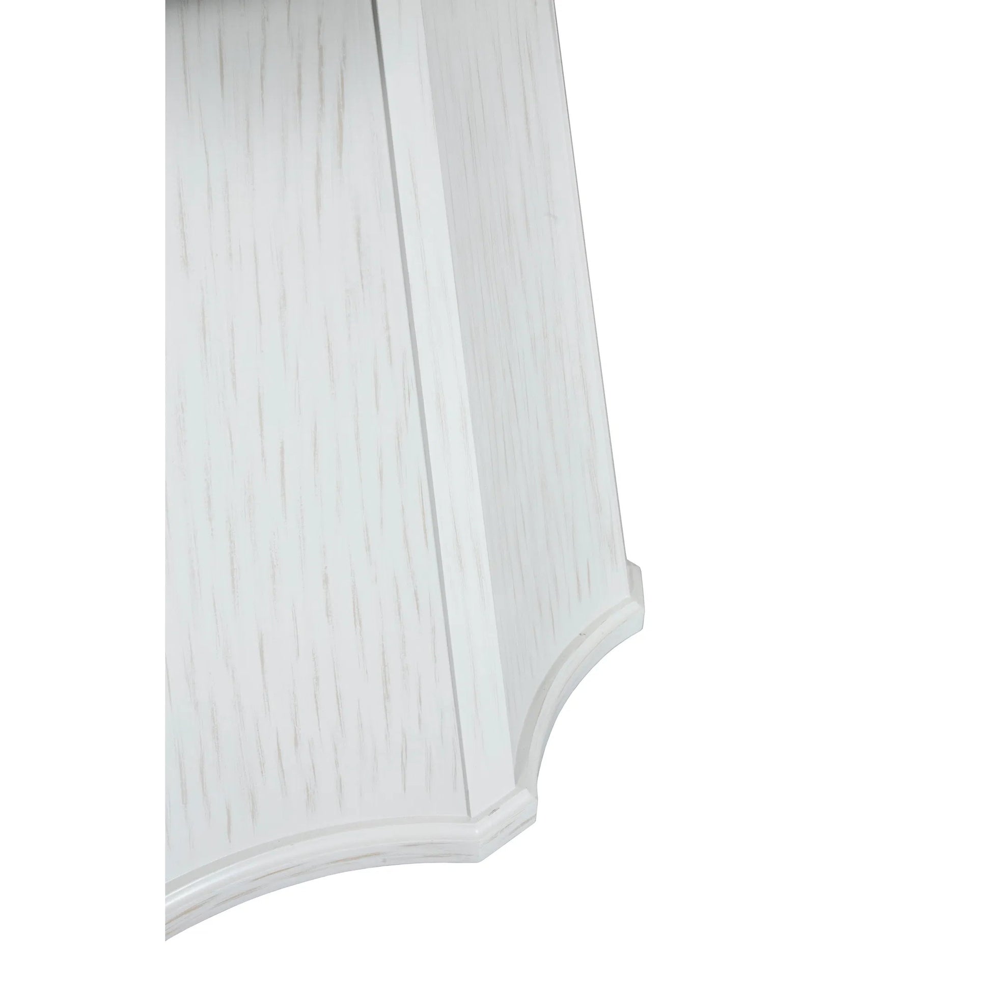 East Camden Scalloped Dining Table by Fairfield Chair in white and pearl. Made from poplar solids, veneers in a unique style.