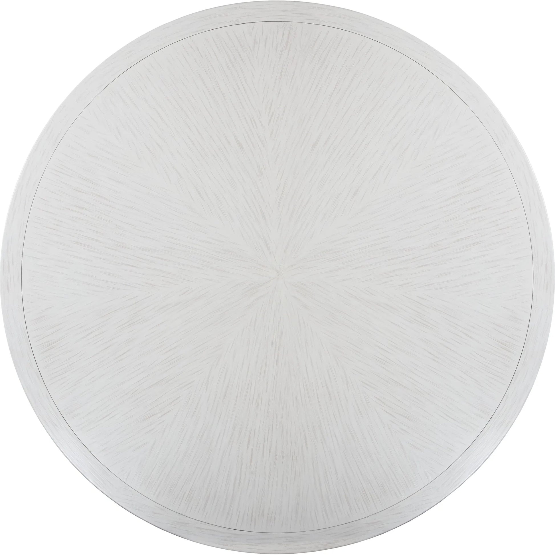East Camden Scalloped Dining Table by Fairfield Chair in white and pearl. Made from poplar solids, veneers in a unique style.