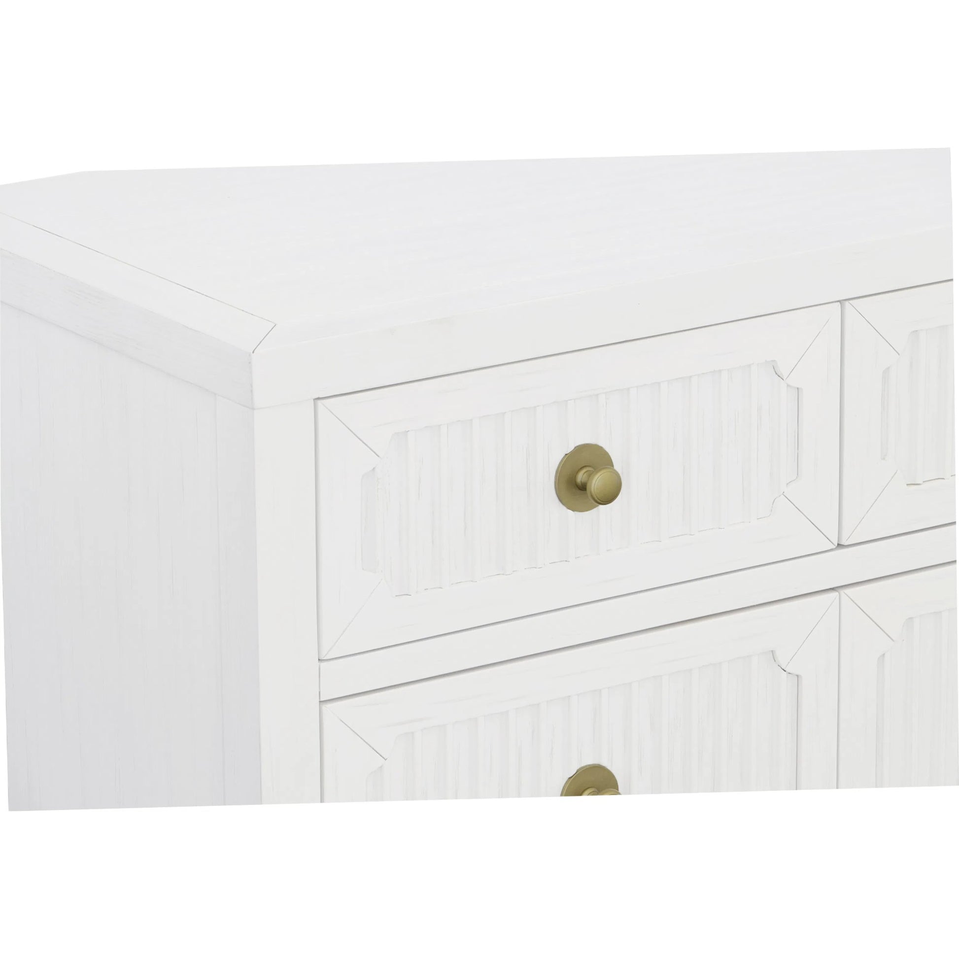 East Camden 9-Drawer Dresser by Fairfield Chair in white and pearl. Made from metal accents, poplar solids, veneers in a unique style.