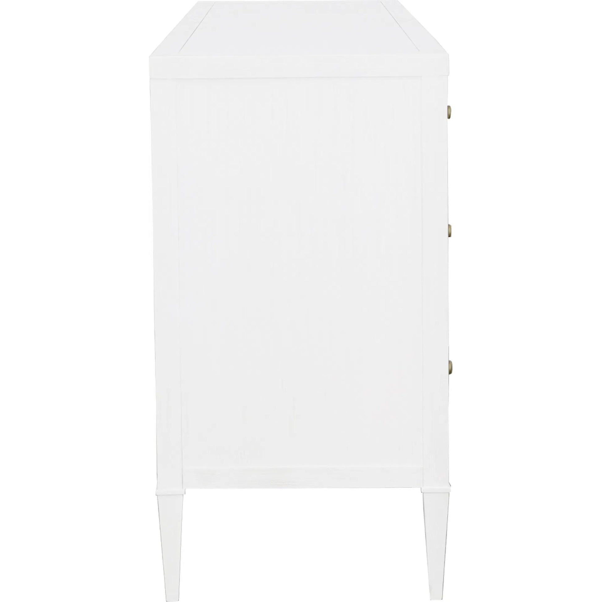 East Camden 9-Drawer Dresser by Fairfield Chair in white and pearl. Made from metal accents, poplar solids, veneers in a unique style.
