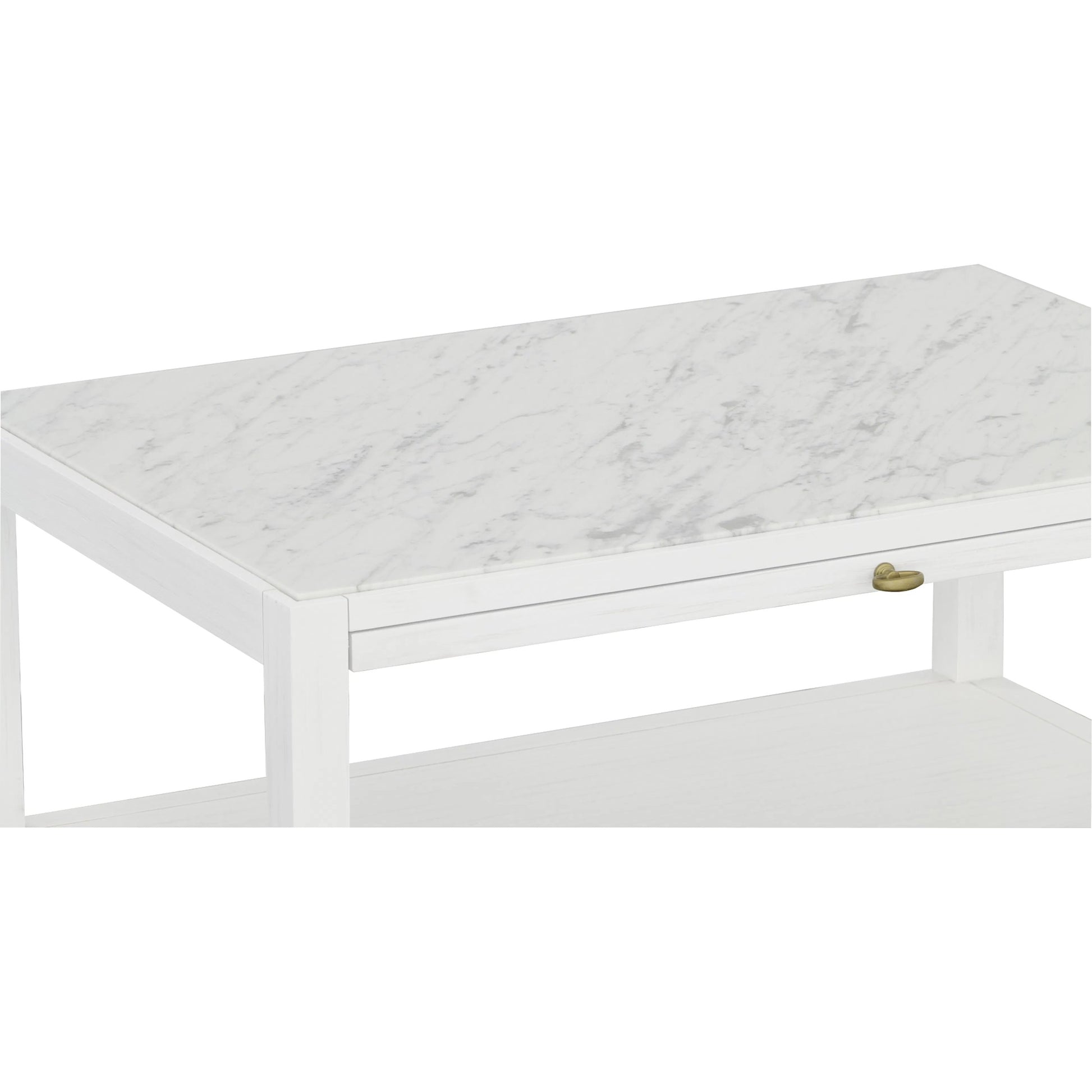 East Camden Nightstand by Fairfield Chair in white and pearl. Made from metal accents, poplar solids, veneers in a unique style.