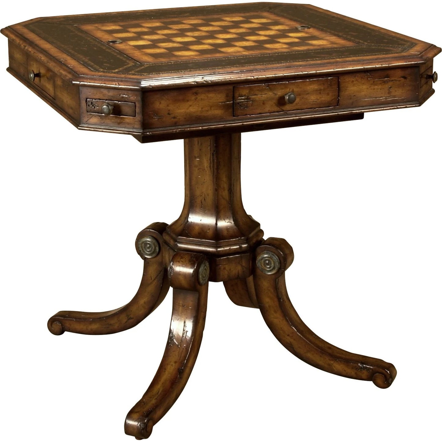 001 SI-2015483 | Primary Silo | Choate Game Table by Maitland-Smith. Made from unique in a traditional style.
