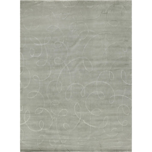 Super Tibetan 8101 Rug by Exquisite Rugs in blue. Made from wool, bamboo silk in a unique style.