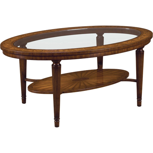 Marquetry Cocktail Table by Maitland-Smith. Made from unique in a traditional style.