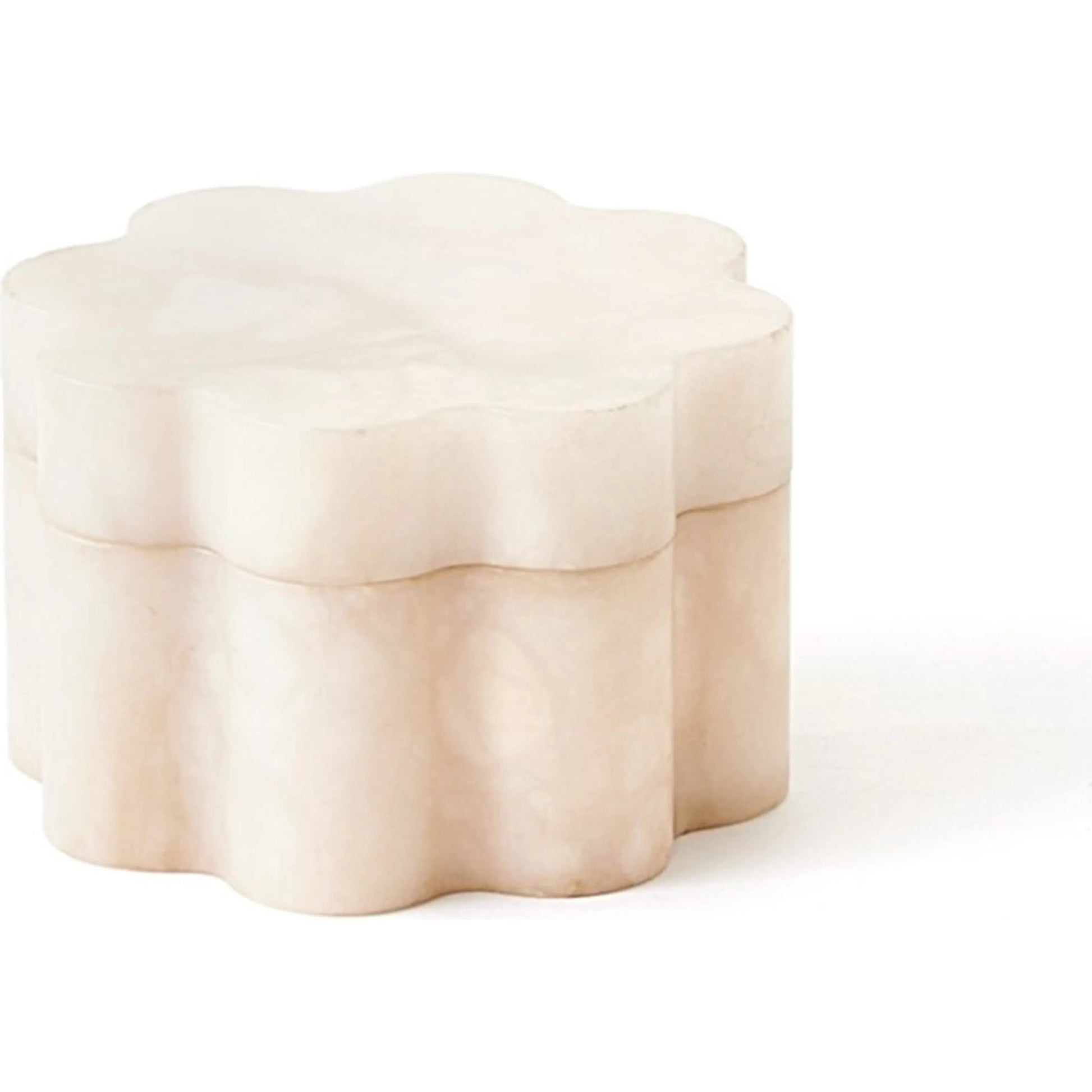 Cumulus Alabaster Wide Box by Global Views in ivory. Made from unique in a unique style.